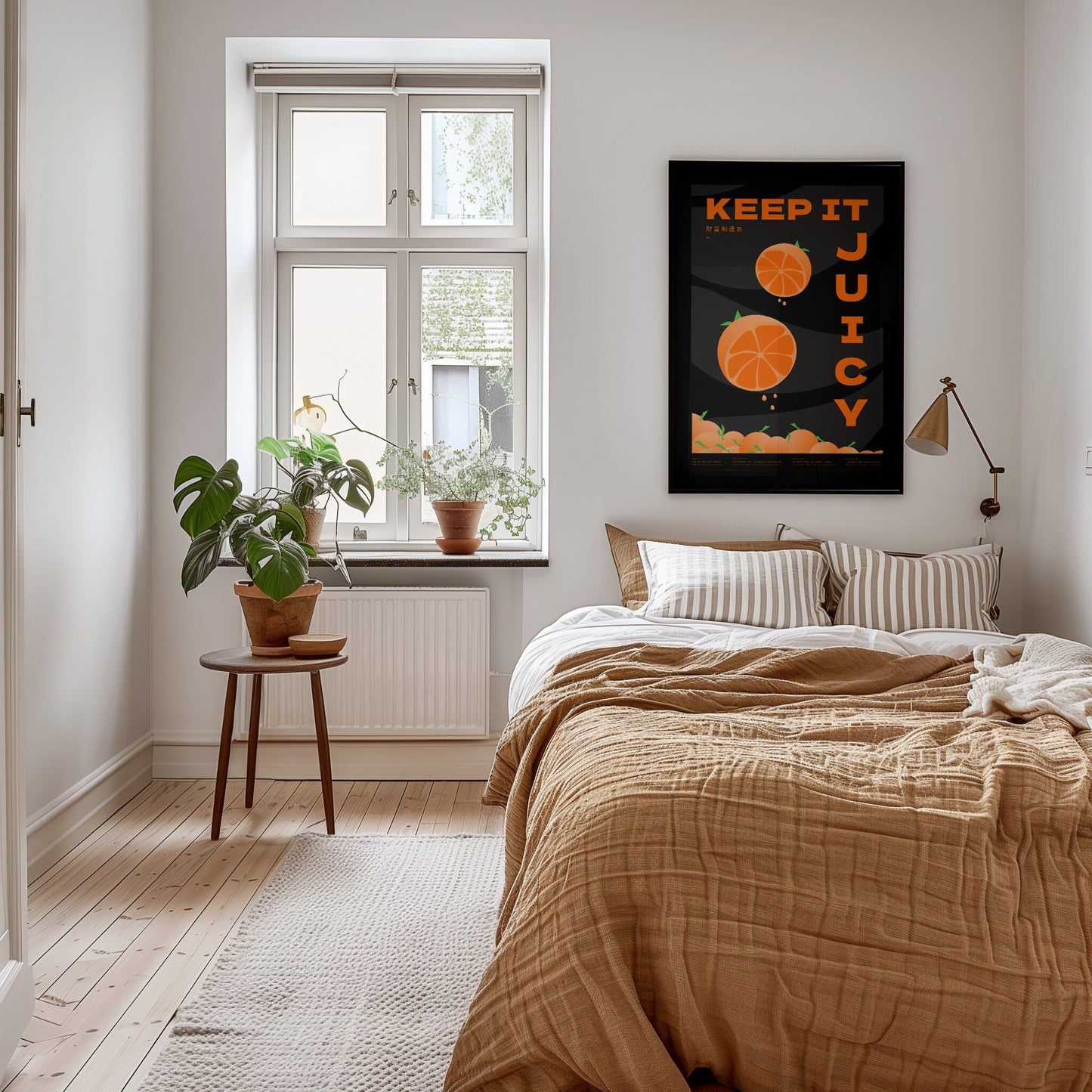 Orange Cocktail Wall Art Print