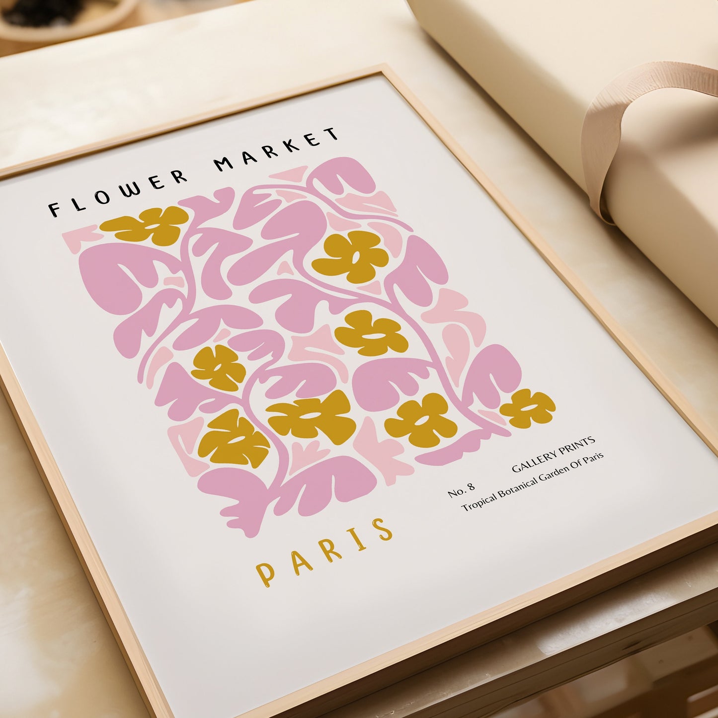 Flower Market Paris Botanical Print