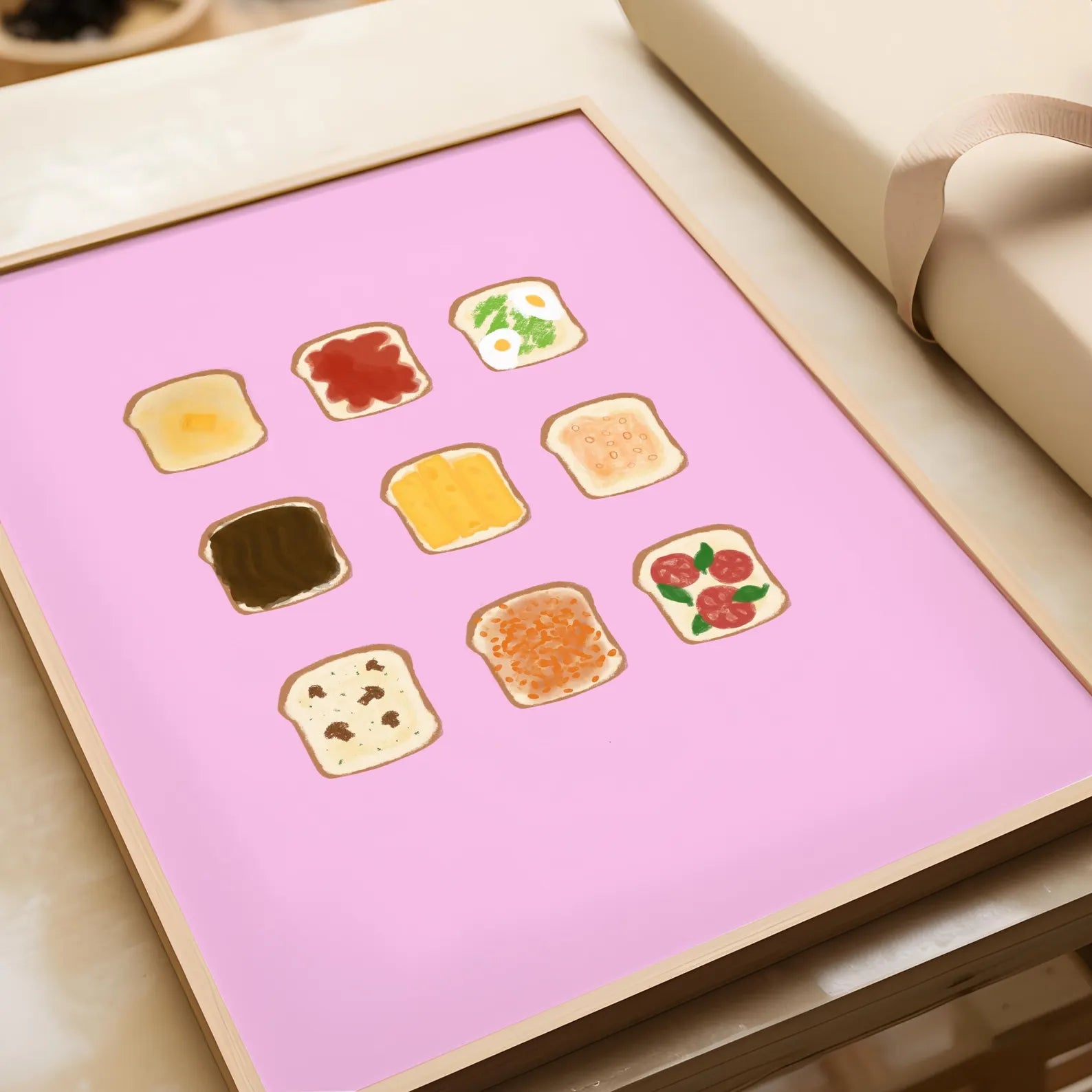 Ems Toast Menu - Food Art