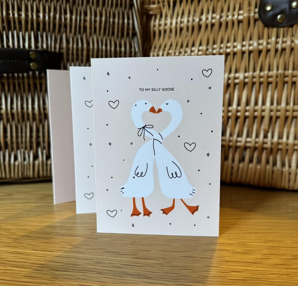 White To My Silly Goose Card