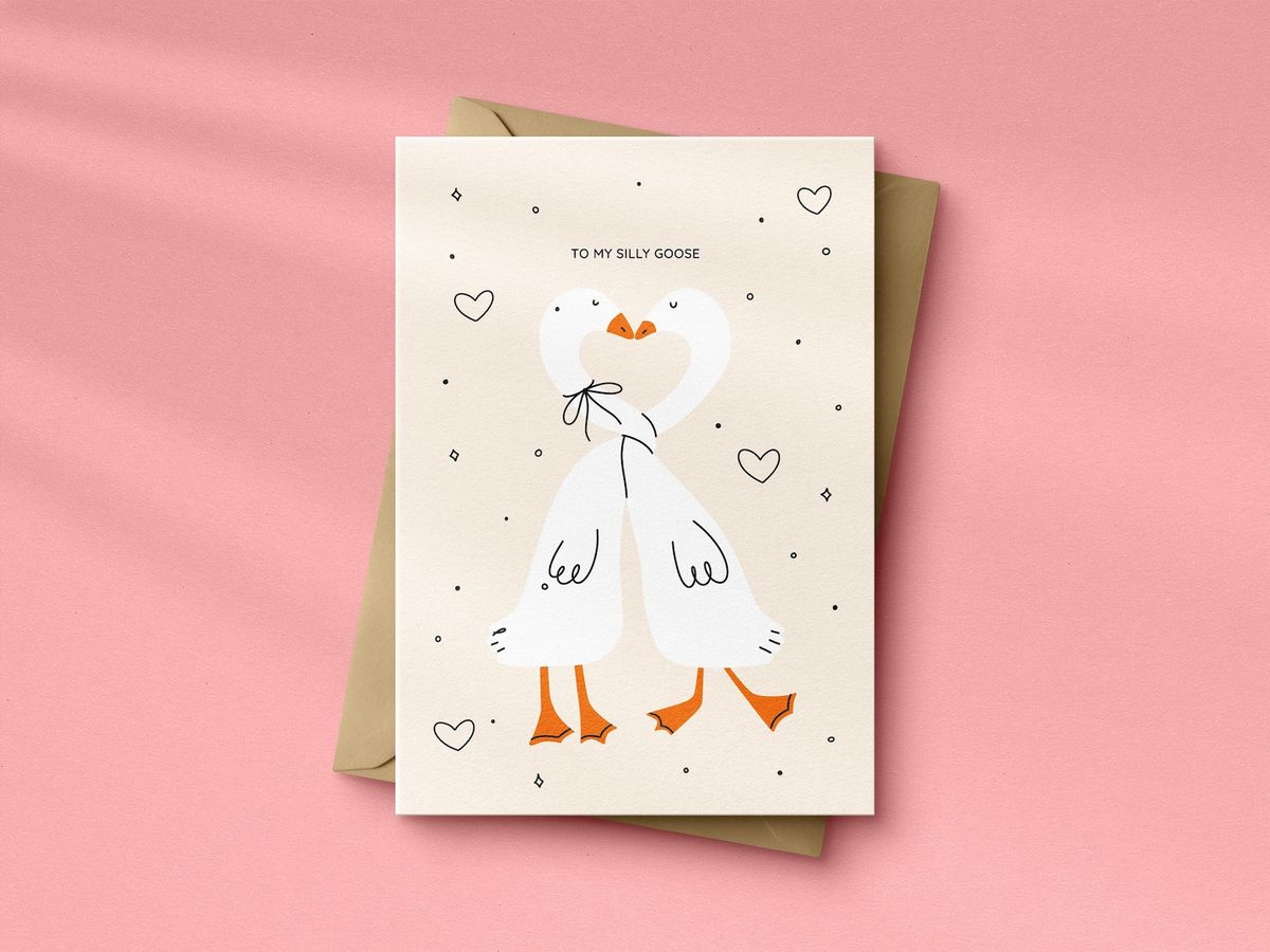 Silly Goose Greetings Card
