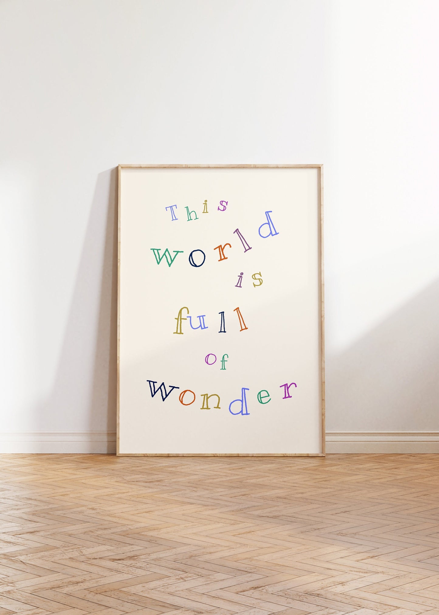 The world is full of wonder wall art print