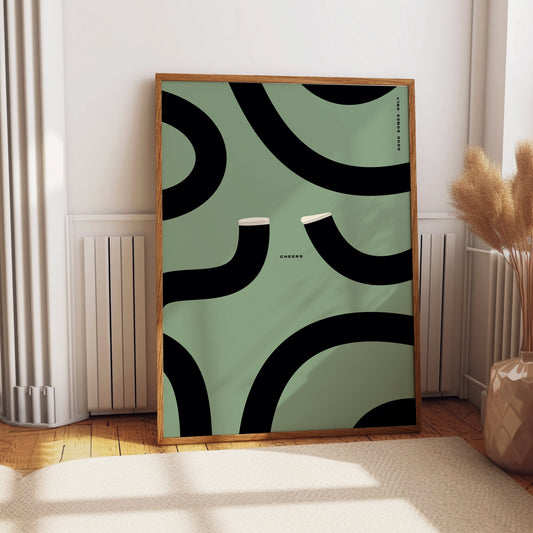 Guinness Print Wall art for Home Bar or man cave, Guinness Gifts for him, Guinness drinker, Wall Art, Dublin Irish art Split the G Poster