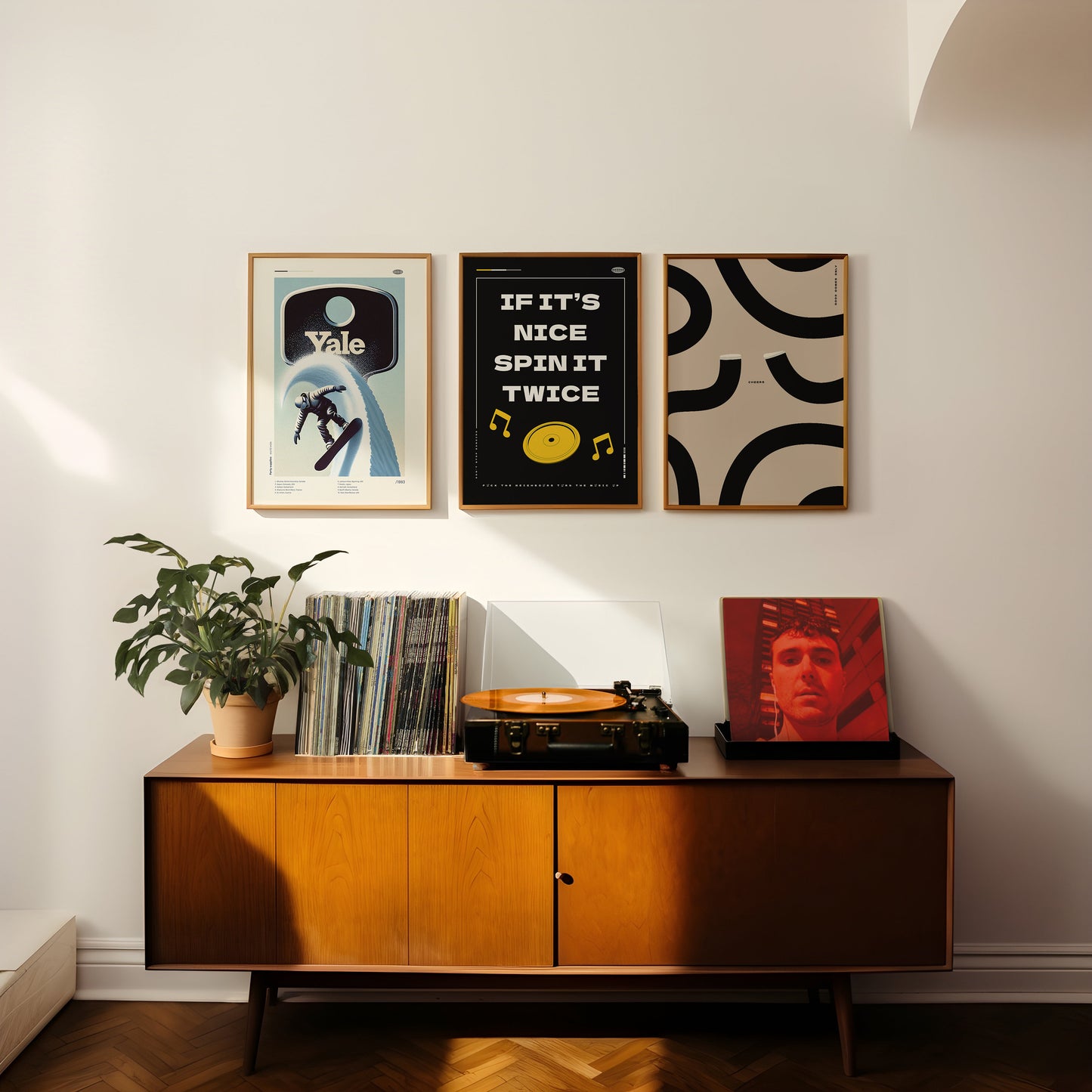 If it's nice spin it twice retro vinyl wall art print