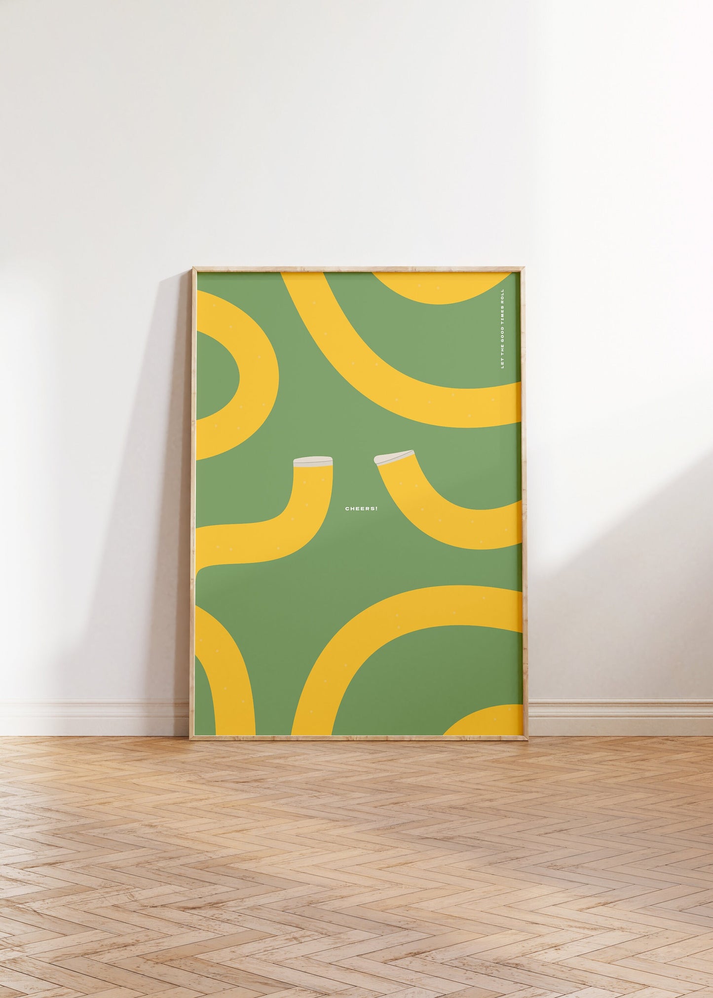 Beer / Larger / IPA green and yellow wall art print