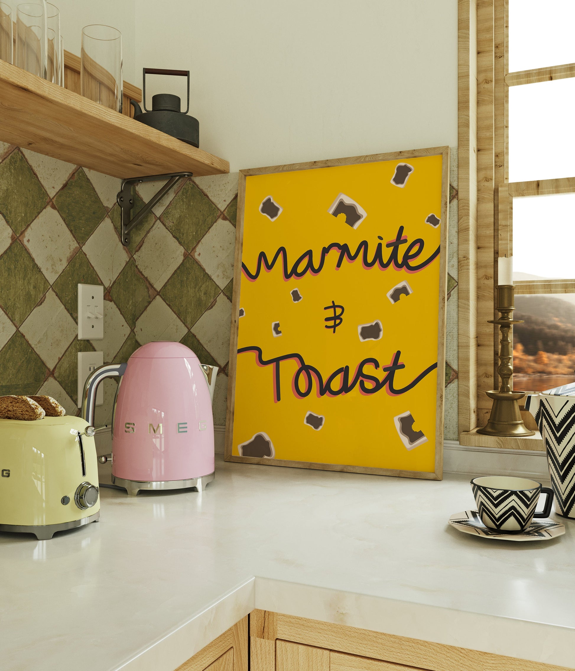 Marmite and Toast Funny Wall Art Print