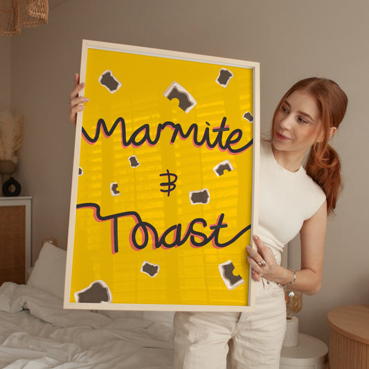 Marmite and toast marmite lovers kitchen wall art print