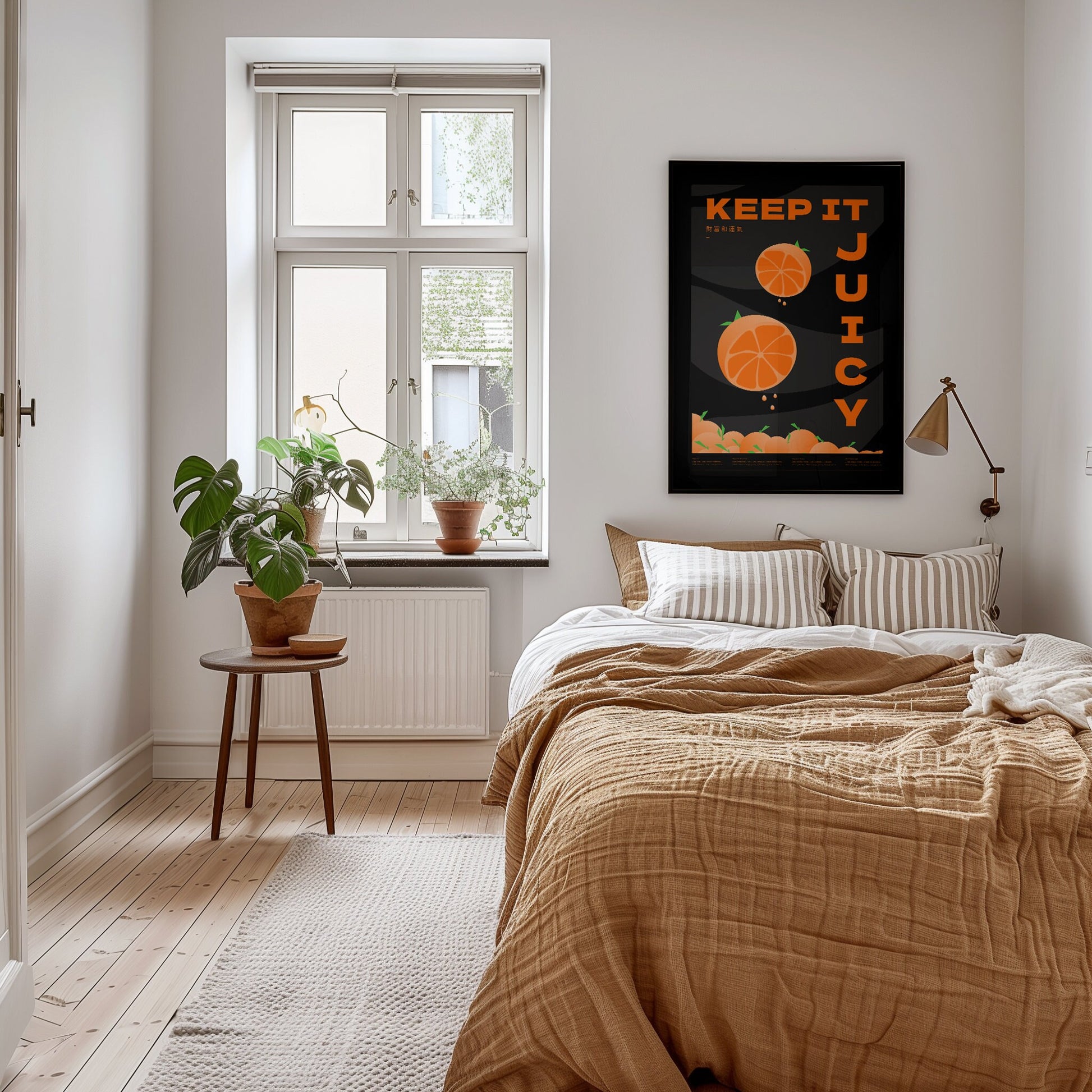 Orange Cocktail Wall Art Print