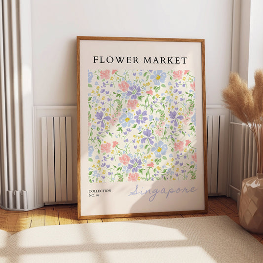 Henri Matisse Flower Market Print Wall Art, Home decor Singapore, Kitchen, Bathroom, Bedroom, Living room, hall wall art poster print gift