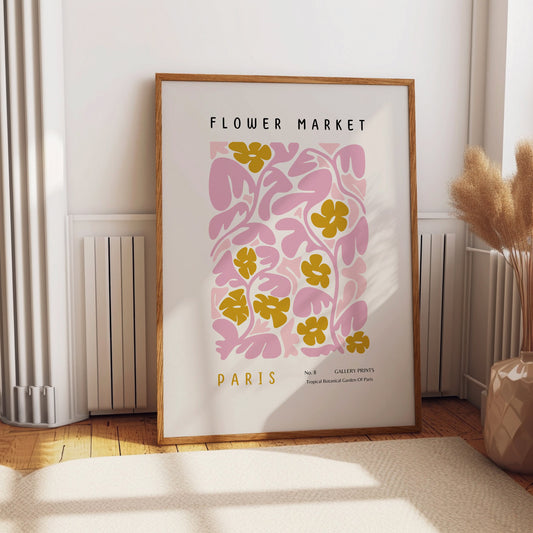 Henri Matisse Flower Market Paris Botanical Print Wall Art, Home decor, Kitchen, Bathroom, Bedroom, Living room, wall art poster print gift