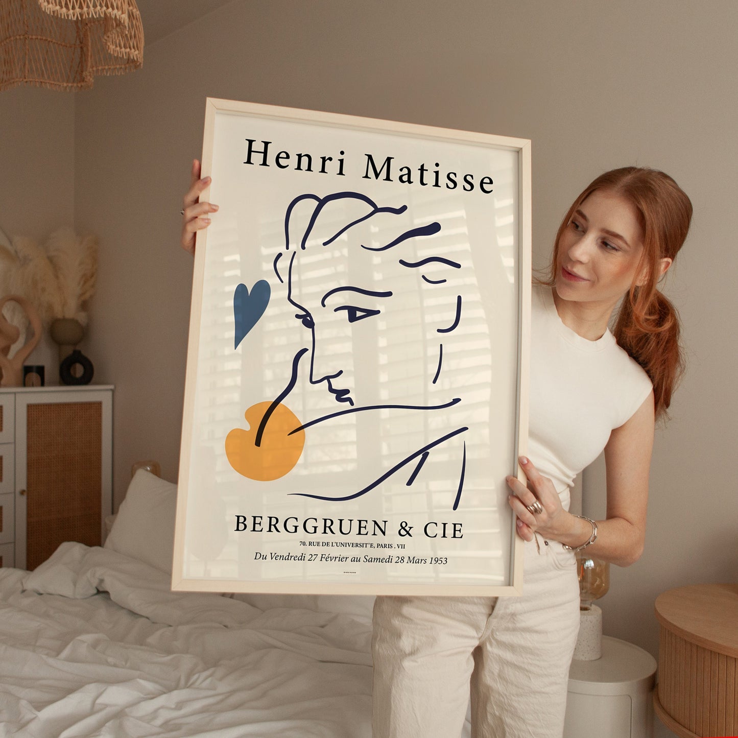 Henri Matisse Berggruen and Cie Wall Art Print, Home decor, The Paper Cut out, Kitchen Bedroom, Living room, Bathroom minimal poster gift