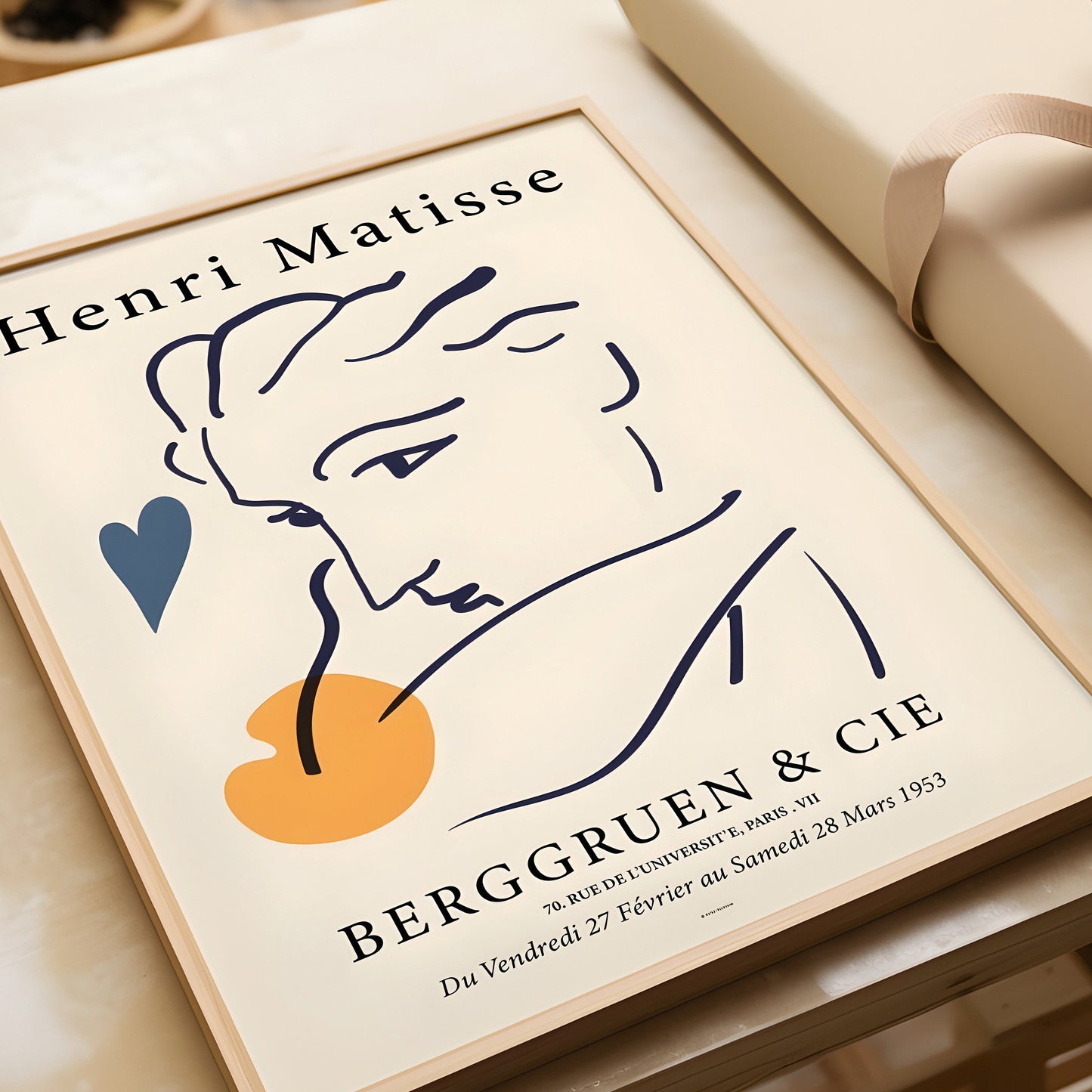 Henri Matisse Berggruen and Cie Wall Art Print, Home decor, The Paper Cut out, Kitchen Bedroom, Living room, Bathroom minimal poster gift