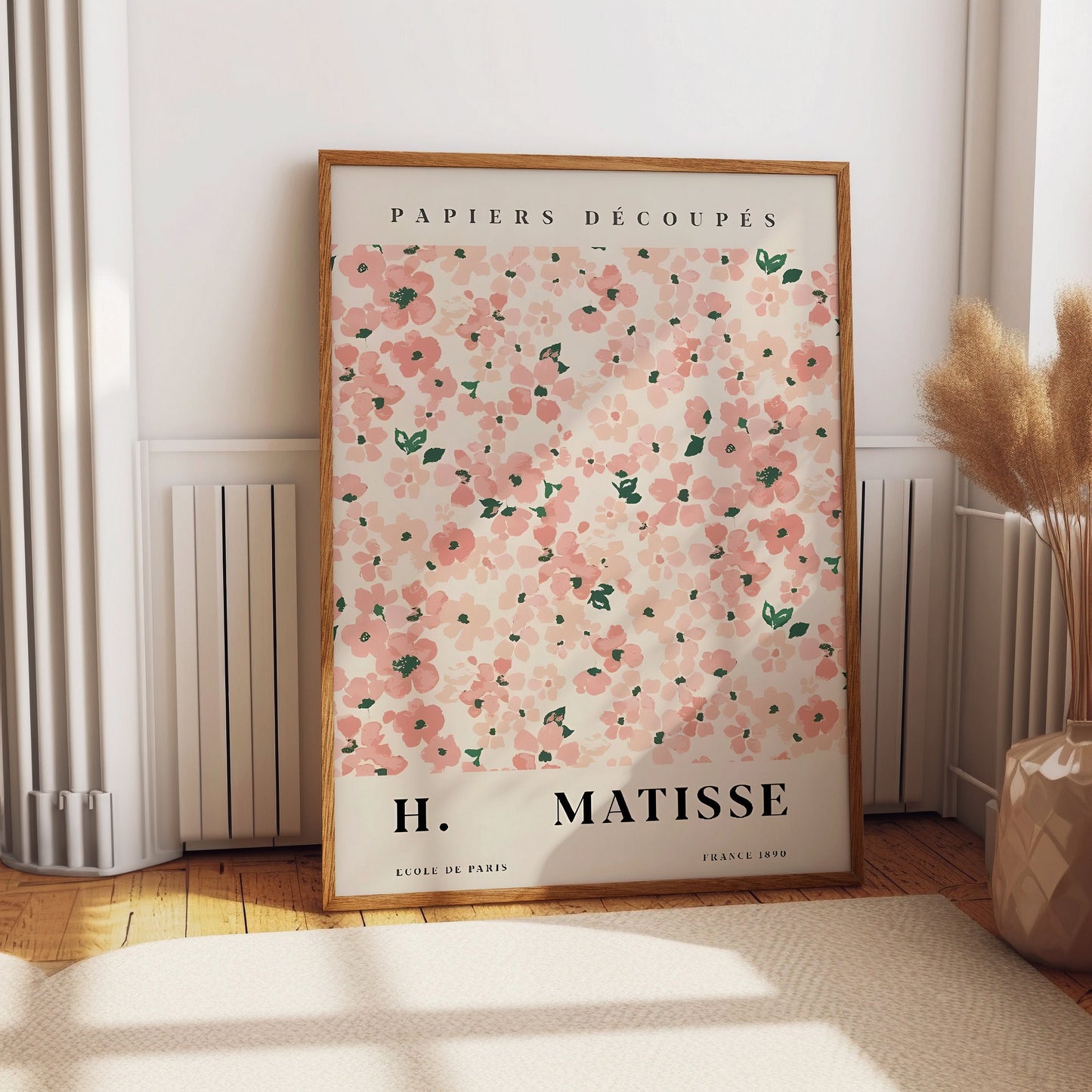 Henri Matisse Flower Market Print, Pink Floral Wall Art, Home decor, Kitchen, Bathroom, Bedroom, Living room hall wall art Christmas gift