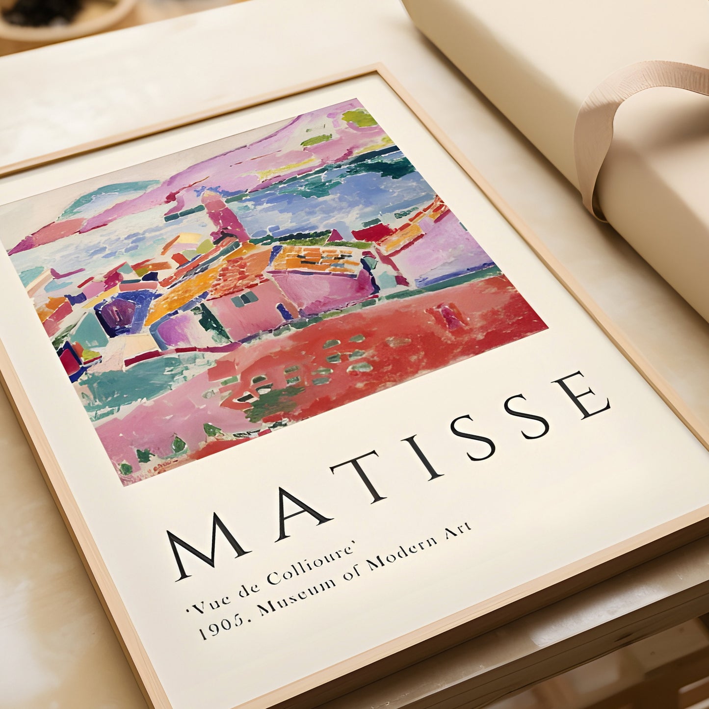 Matisse Inspired House Painting Print, Wall Art Print, Classic Home decor, Kitchen Bedroom, Living room, Bathroom Blue Art prints