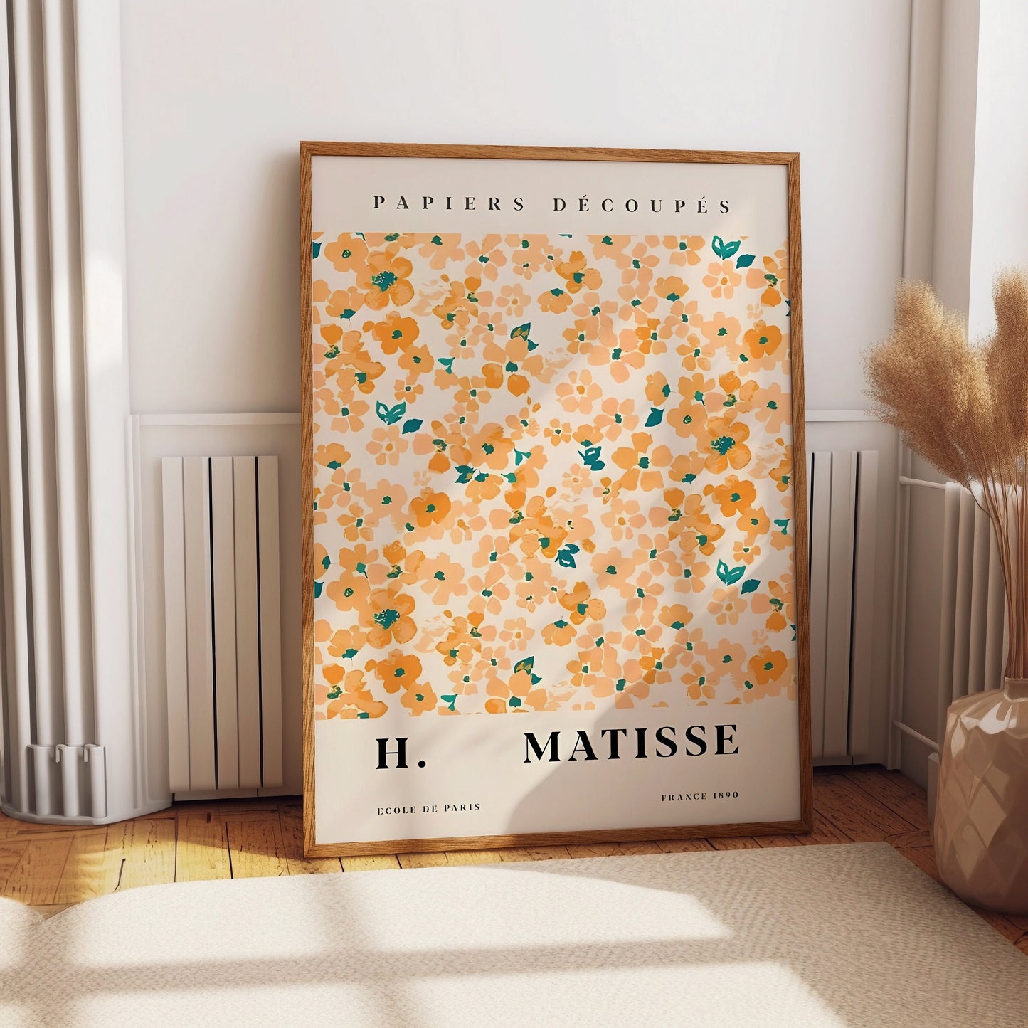 Henri Matisse Flower Market Print, Yellow Floral Wall Art Home decor Kitchen, Bathroom, Bedroom, Living room hall wall art poster print gift