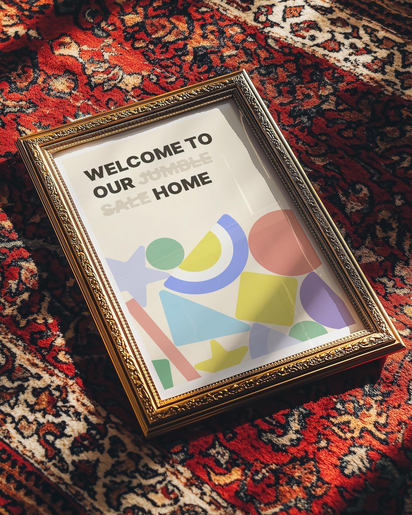 Welcome to our Home (jumble sale) Entry sign wall art print