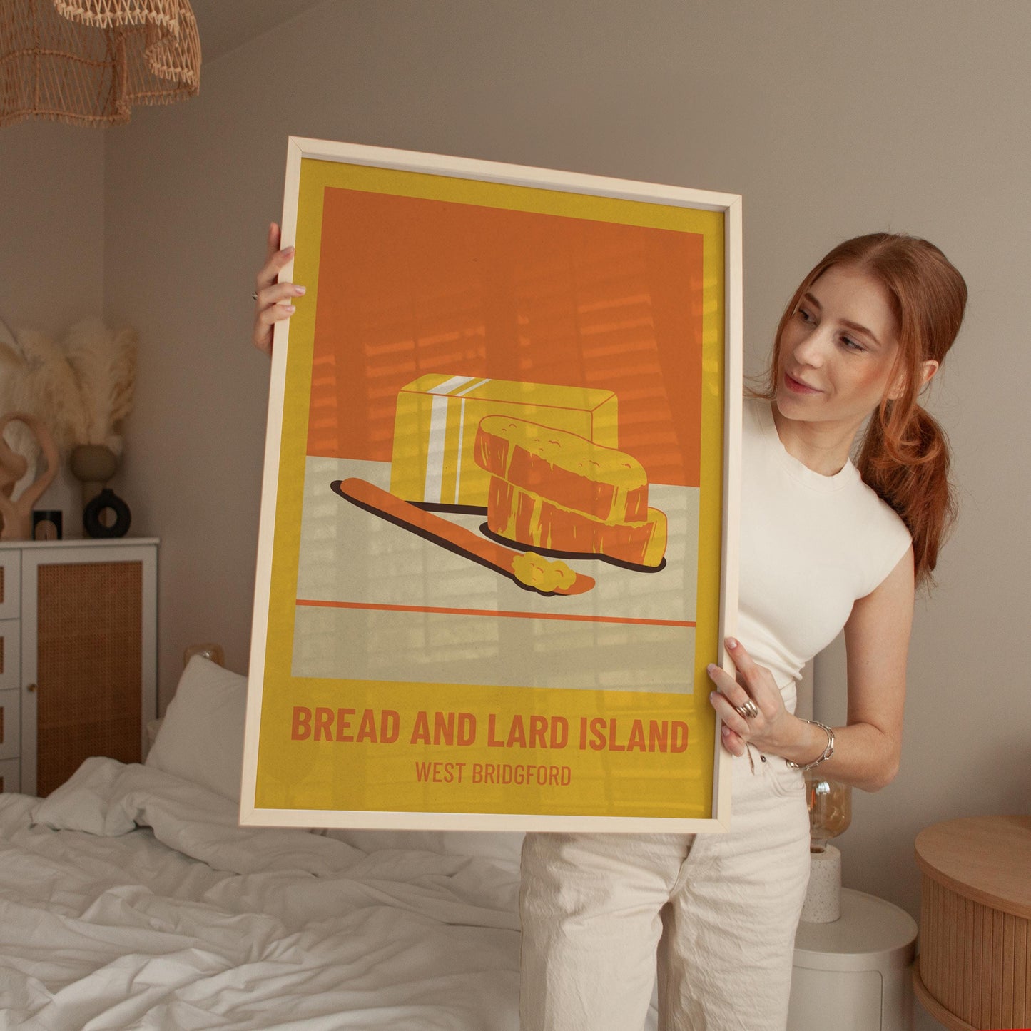 Bread and Lard Island - West Bridgford Nottingham Wall art Print