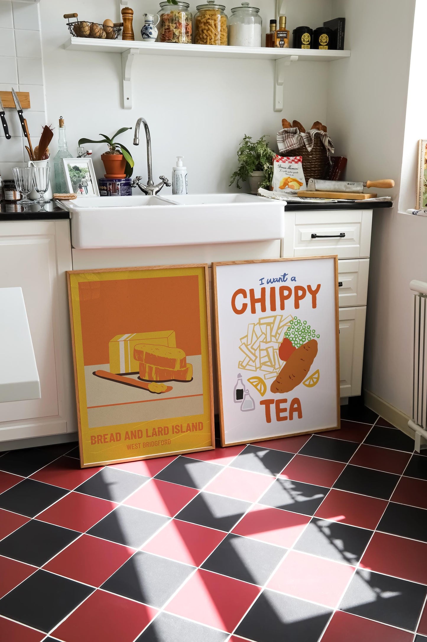 Chippy Tea and 
Bread and Lard Island poster
