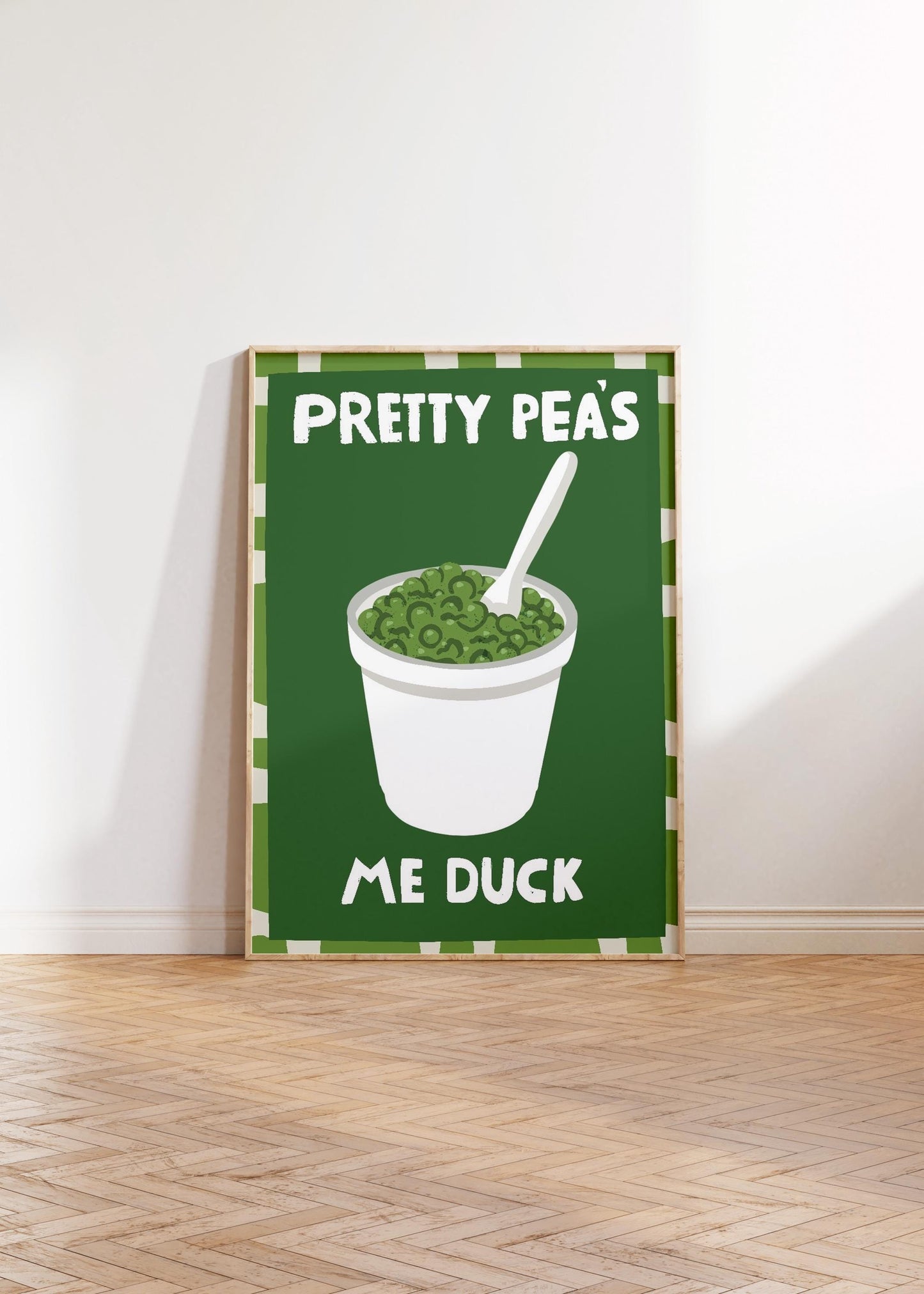 Mushy Peas Print - Pretty Peas Me Duck 