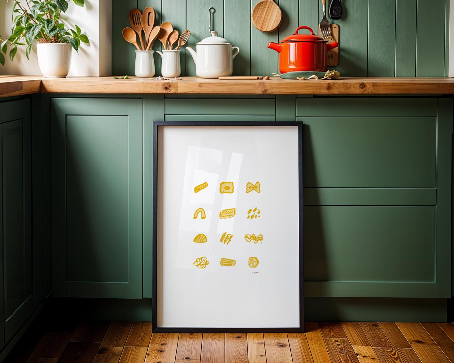 Italian Pasta Wall Art Print